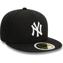 cappello-piatto-nero-aderente-per-bambino-59fifty-dei-new-york-yankees-mlb-di-new-era