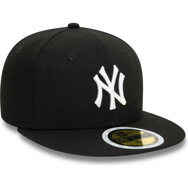 svart-platt-justerad-keps-for-barn-59fifty-fran-new-york-yankees-mlb-av-new-era