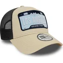 new-era-a-frame-license-plate-cities-and-beaches-los-angeles-beige-and-black-trucker-hat