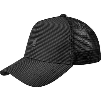 Petten gebogen zwart snapback van Kangol