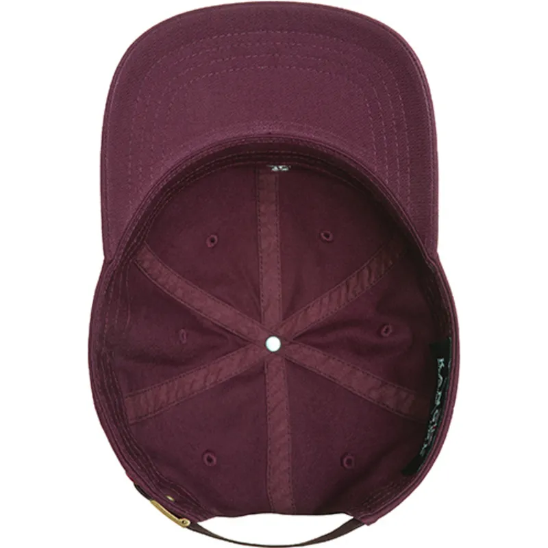 petten-gebogen-rood-verstelbaar-washed-baseball-cordovan-van-kangol