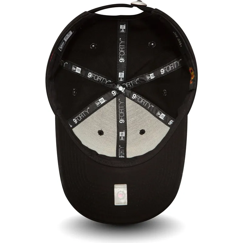 schwarze-verstellbare-curved-cap-9forty-essential-von-manchester-united-football-club-von-new-era