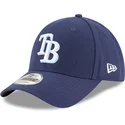 new-era-curved-brim-9forty-the-league-tampa-bay-rays-mlb-adjustable-cap-verstellbar-marineblau