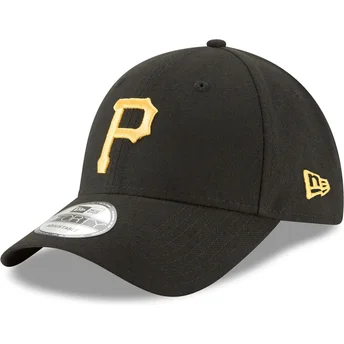 Petten gebogen zwart verstelbare band 9FORTY The League van Pittsburgh Pirates MLB van New Era