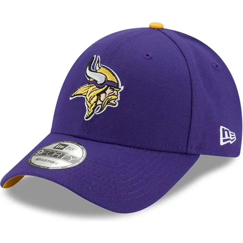 petten-gebogen-paars-verstelbaar-9forty-the-league-van-minnesota-vikings-nfl-van-new-era