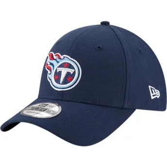 Cappellino visiera curva blu marino regolabile 9FORTY The League di Tennessee Titans NFL di New Era