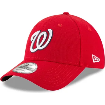 Wyginięta czapka czerwona z regulacją 9FORTY The League Washington Nationals MLB New Era