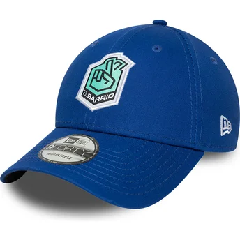 Petten gebogen blauw verstelbare band 9FORTY Core van El Barrio Kings League van New Era