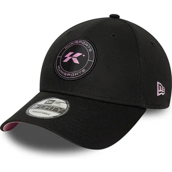 Petten gebogen zwart verstelbare band 9FORTY Core van Kunisports Kings League van New Era