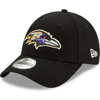 Cappellino visiera curva nero regolabile 9FORTY The League di Baltimore Ravens NFL di New Era