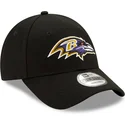 cappellino-visiera-curva-nero-regolabile-9forty-the-league-di-baltimore-ravens-nfl-di-new-era