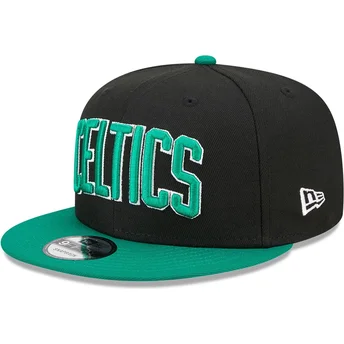 Svart och grön platt keps snapback 9FIFTY Statement Boston Celtics NBA från New Era
