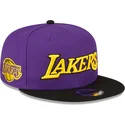 new-era-flat-brim-9fifty-statement-los-angeles-lakers-nba-purple-and-black-snapback-cap