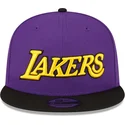 violet-og-sort-flat-cap-snapback-9fifty-statement-fra-los-angeles-lakers-nba-fra-new-era