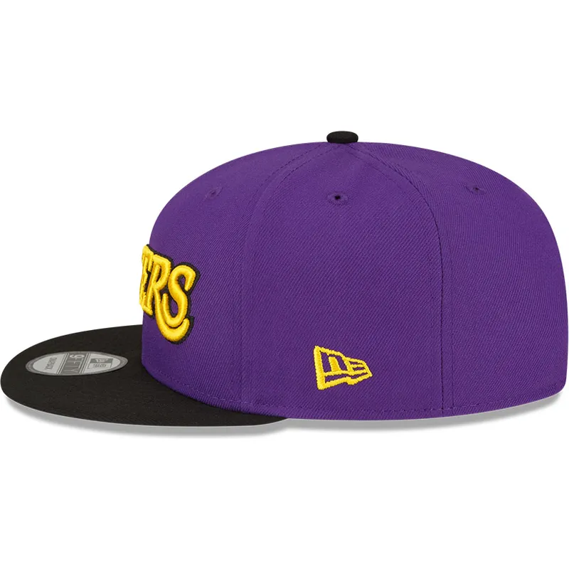 petten-plat-paars-snapback-9fifty-statement-van-los-angeles-lakers-nba-van-new-era