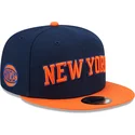 granatowo-pomaranczowa-czapka-z-daszkiem-snapback-9fifty-statement-new-york-knicks-nba-new-era