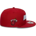 czerwona-plaska-czapka-snapback-9fifty-statement-miami-heat-nba-new-era
