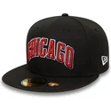 cappello-piatto-nero-aderente-59fifty-statement-dei-chicago-bulls-nba-di-new-era