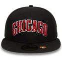 cappello-piatto-nero-aderente-59fifty-statement-dei-chicago-bulls-nba-di-new-era