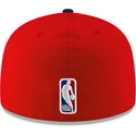 cappello-piatto-rosso-e-blu-navy-chiuso-59fifty-statement-dei-los-angeles-clippers-nba-di-new-era