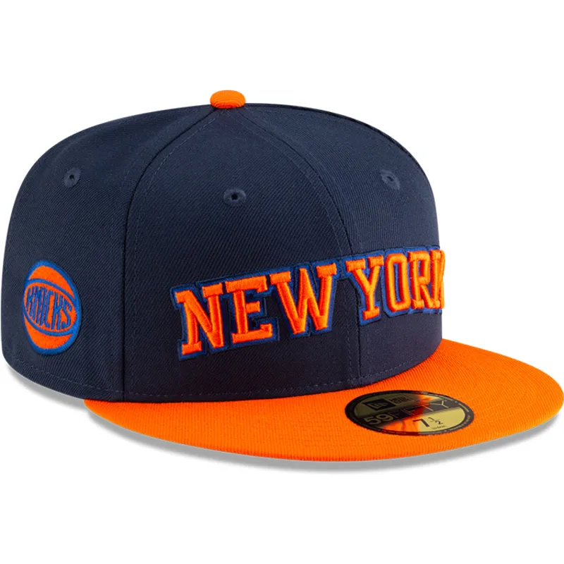 granatowo-pomaranczowa-plaska-czapka-dopasowana-59fifty-statement-new-york-knicks-nba-new-era