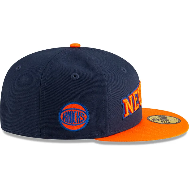 granatowo-pomaranczowa-plaska-czapka-dopasowana-59fifty-statement-new-york-knicks-nba-new-era
