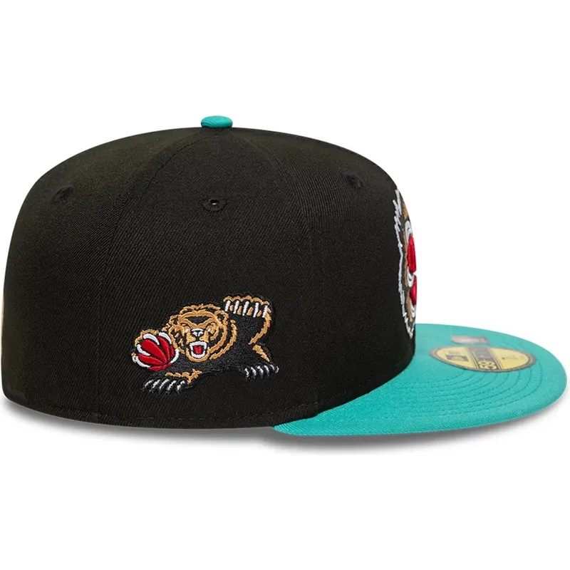 petten-plat-zwart-aangepast-59fifty-classic-van-memphis-grizzlies-nba-van-new-era