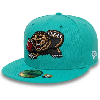 Gorra plana verde ajustada 59FIFTY Classic de Memphis Grizzlies NBA de New Era