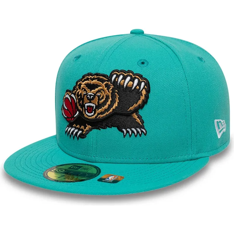petten-plat-groen-aangepast-59fifty-classic-van-memphis-grizzlies-nba-van-new-era