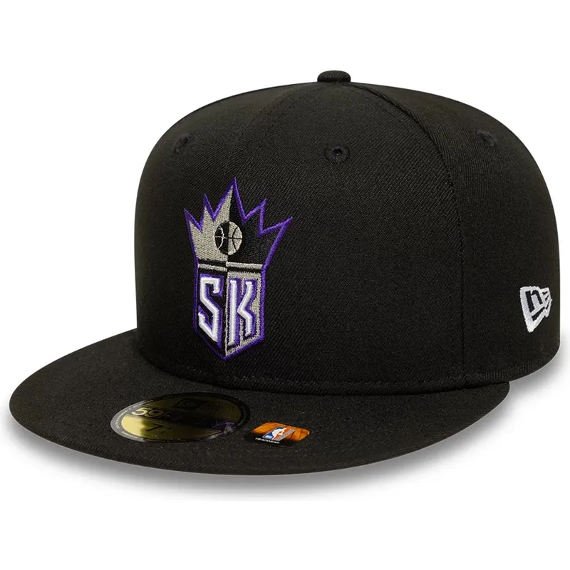 petten-plat-zwart-aangepast-59fifty-classic-van-sacramento-kings-nba-van-new-era