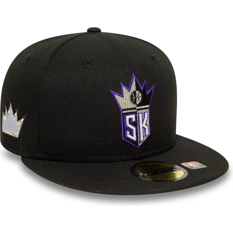 petten-plat-zwart-aangepast-59fifty-classic-van-sacramento-kings-nba-van-new-era