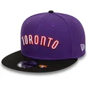 cappellino-piatto-viola-e-nero-snapback-9fifty-classic-dei-toronto-raptors-nba-di-new-era