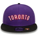 cappello-piatto-viola-e-nero-snapback-9fifty-classic-dei-toronto-raptors-nba-di-new-era
