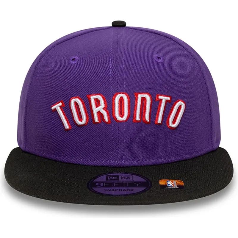 cappello-piatto-viola-e-nero-snapback-9fifty-classic-di-toronto-raptors-nba-di-new-era