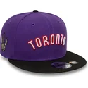 violette-und-schwarze-flache-snapback-kappe-9fifty-classic-der-toronto-raptors-nba-von-new-era