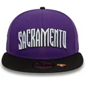 flad-violet-og-sort-fitted-kasket-59fifty-classic-fra-sacramento-kings-nba-fra-new-era