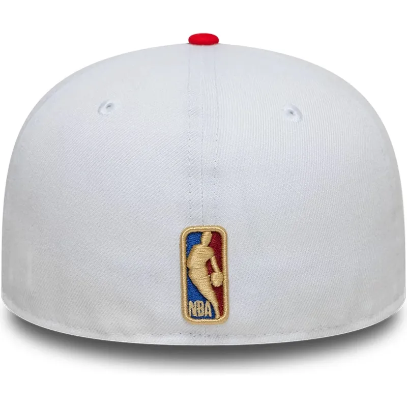 hvid-og-rod-fitted-59fifty-classic-flad-kasket-fra-golden-state-warriors-nba-af-new-era