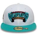 hvid-og-gron-fladskygget-59fifty-classic-memphis-grizzlies-nba-kasket-fra-new-era