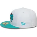 casquette-plate-blanche-et-verte-ajustee-59fifty-classic-memphis-grizzlies-nba-new-era