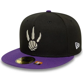 Svart och lila fitted 59FIFTY Classic platt keps från Toronto Raptors NBA av New Era