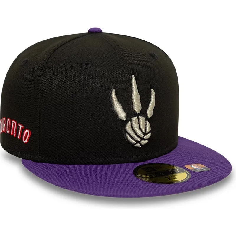 czarna-i-fioletowa-dopasowana-czapka-z-daszkiem-59fifty-classic-toronto-raptors-nba-new-era