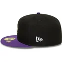 casquette-plate-noire-et-violette-ajustee-59fifty-classic-toronto-raptors-nba-new-era