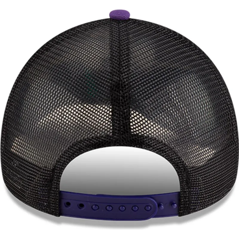 violette-und-schwarze-trucker-kappe-a-frame-classic-der-toronto-raptors-nba-von-new-era