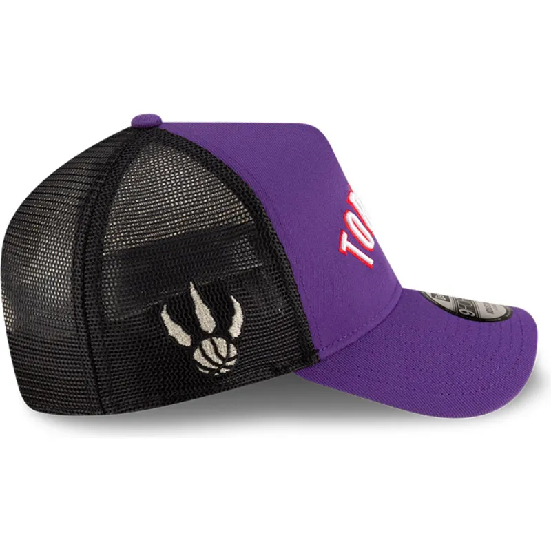 czapka-trucker-fioletowo-czarna-a-frame-classic-toronto-raptors-nba-new-era