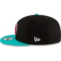 casquette-plate-noire-et-verte-snapback-9fifty-classic-memphis-grizzlies-nba-new-era