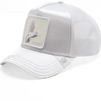 Casquette trucker blanche pigeon Blessed Hashtag The Farm Total Whiteout Goorin Bros.