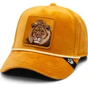 casquette-courbee-jaune-snapback-lion-royalty-the-farm-goorin-bros