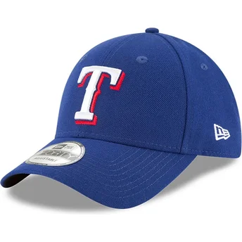 Cappellino visiera curva blu regolabile 9FORTY The League di Texas Rangers MLB di New Era