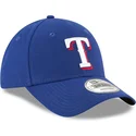 cappellino-visiera-curva-blu-regolabile-9forty-the-league-di-texas-rangers-mlb-di-new-era