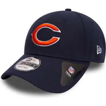 cappellino-visiera-curva-blu-marino-regolabile-9forty-the-league-di-chicago-bears-nfl-di-new-era